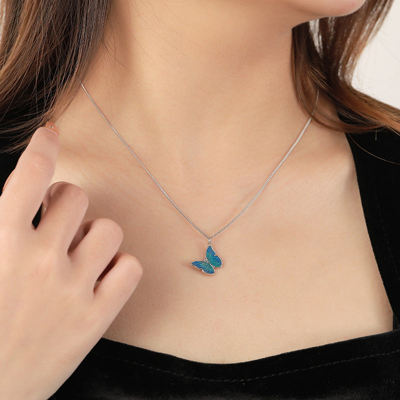Sterling Silver Butterfly Necklace