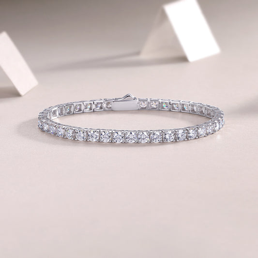 moissanite silver bracelet