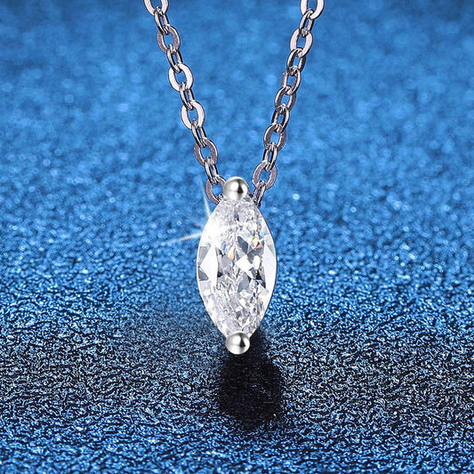 Marquise Moissanite Pendant